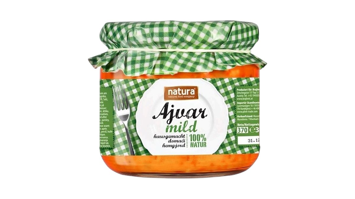 NATURA AJVAR MILD 340G