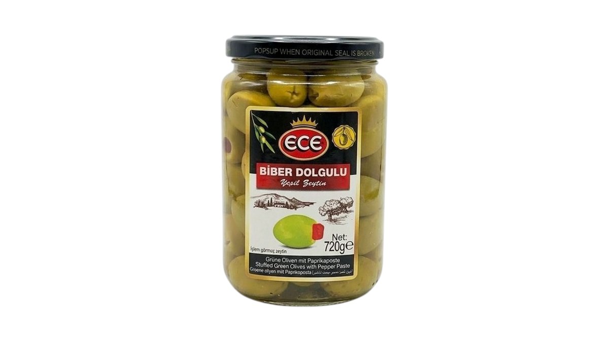 ECE ZELENE OLIVZ S PAPRIKA 720G