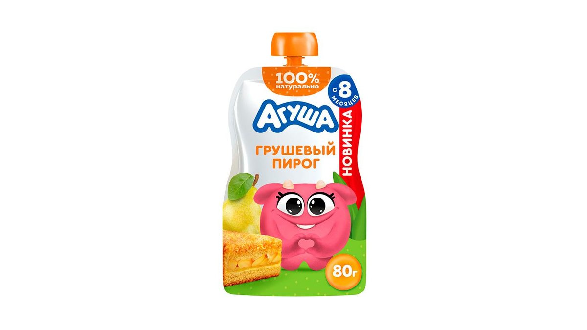 Пюре Агуша Грушевый пирог 80 г