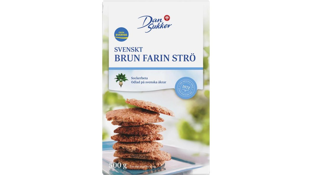 Dan Sukker Farinsocker Brunt, 500 g