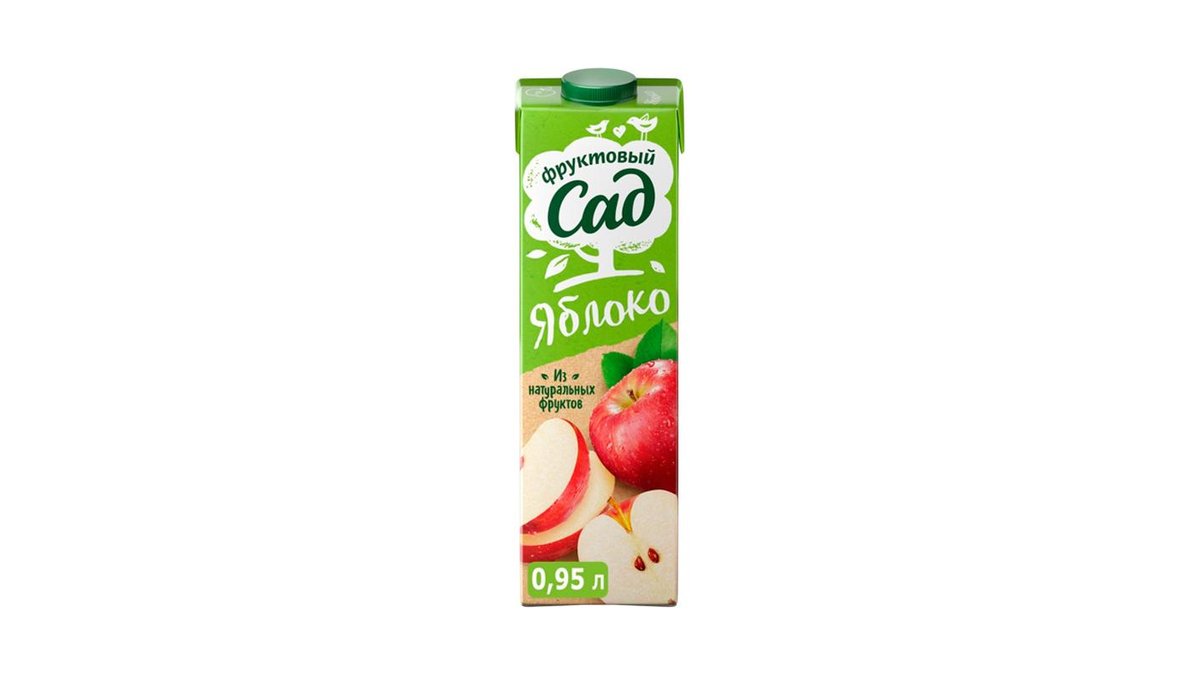 Сок Фруктовый Сад яблочный осветленный 0,95 л
