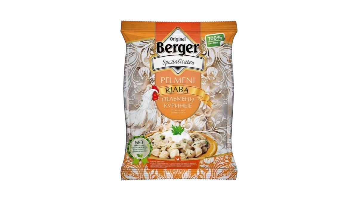 Pelmene Kuracie. Berger / Пельмени Куриные. Berger 0,900 гр.