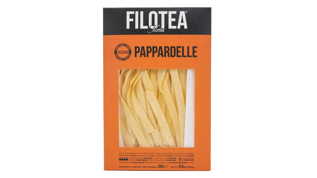 Pasta Pappardelle, Filotea