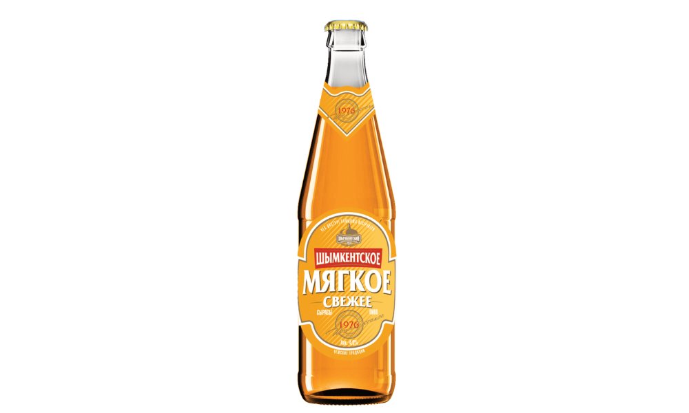 Пиво шымкентское мягкое свежее 4,0% 450мл