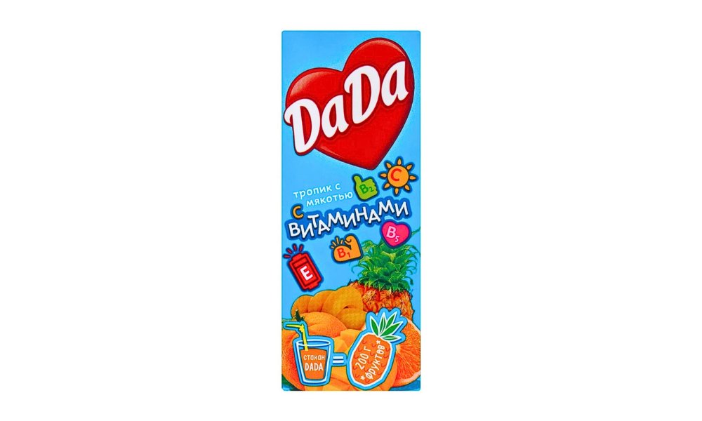 Нектар DA DA Тропик с мякотью 0,2л т/п