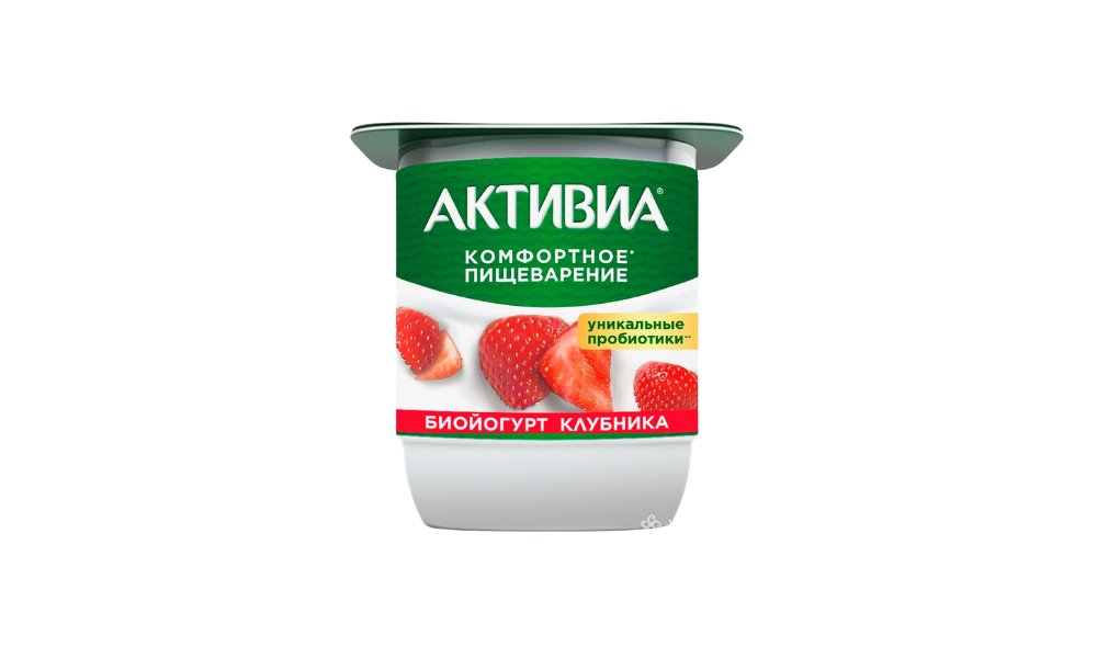 Йогурт DANONE Активиа клубника 2,9% 110г п/у