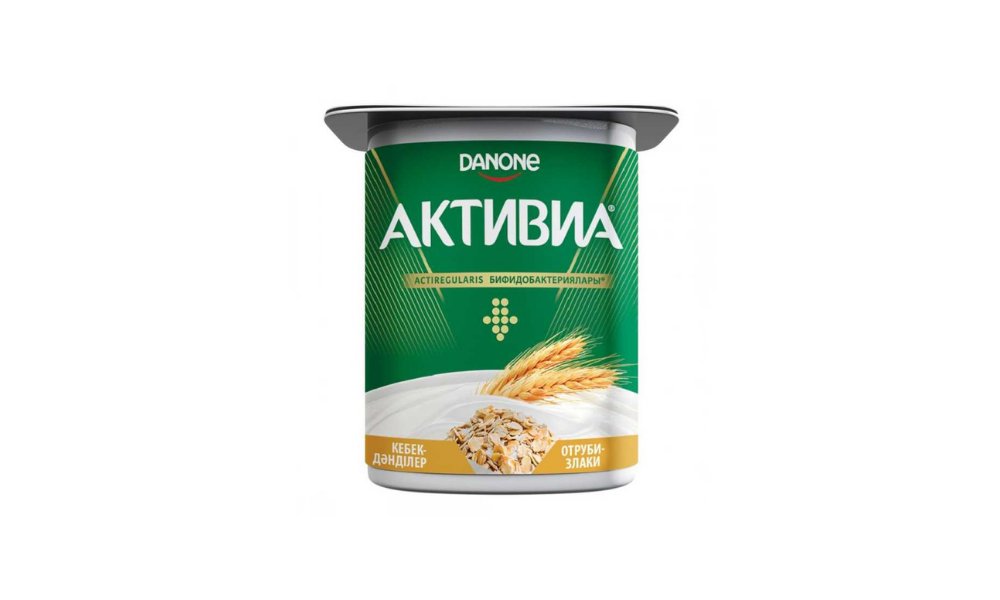Йогурт DANONE Густой Активиа отруби и злаки 3% 110г п/у