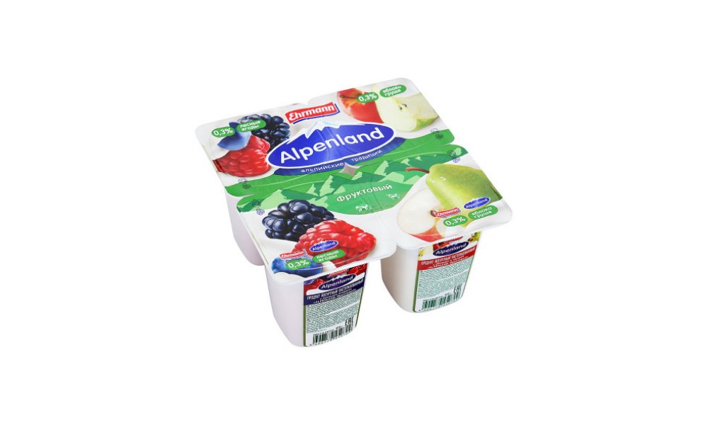 Йогурт Alpenland лесные ягоды ябл гр 0,3% 95 г