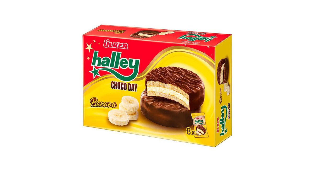 Печенье Halley со вкусом банана 240г