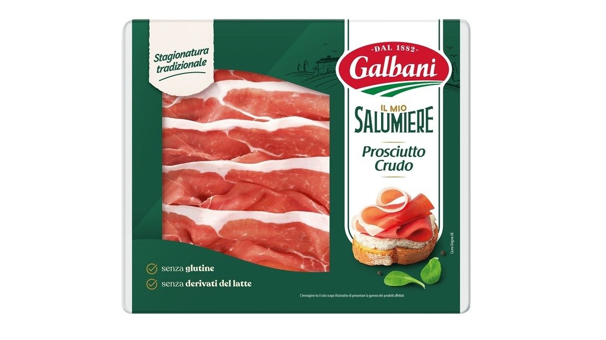 Galbani Prosciutto Crudo, 94% podiel mäsa, 70 g