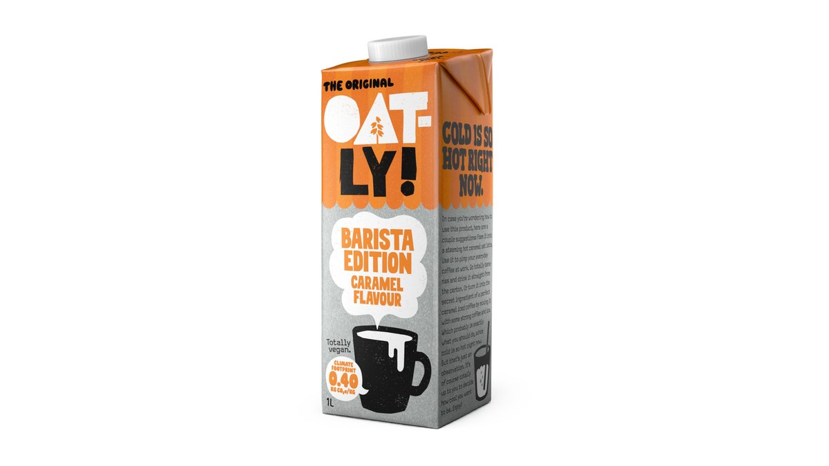 Oatly Ovsený nápoj Barista, karamel 1 l