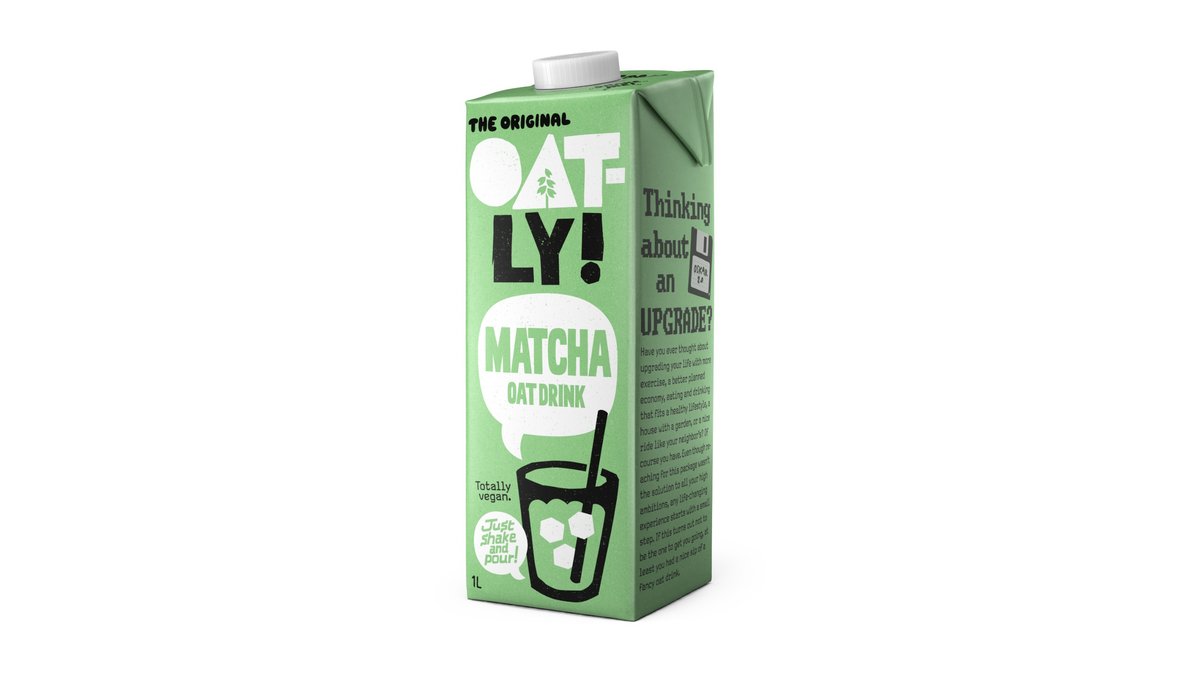 Oatly Ovsený nápoj Matcha, 1 l