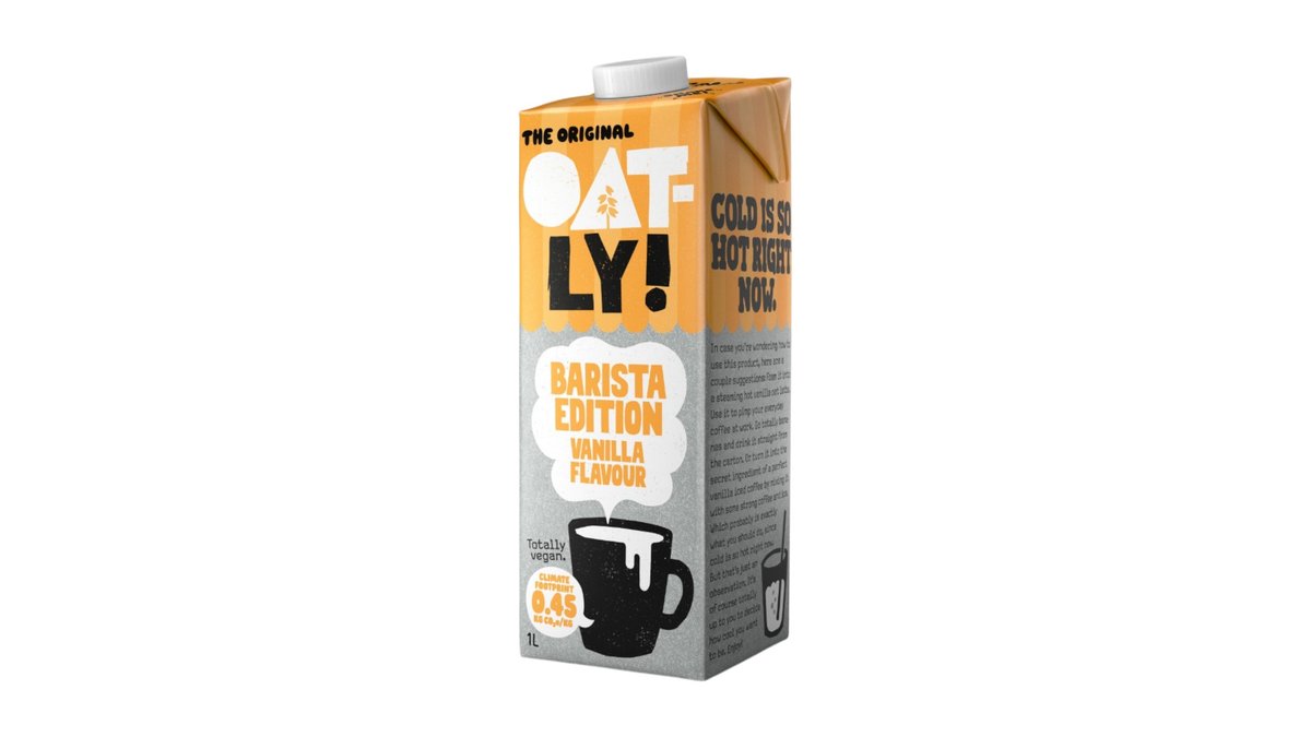 Oatly Ovsený nápoj Barista, vanilka 1 l