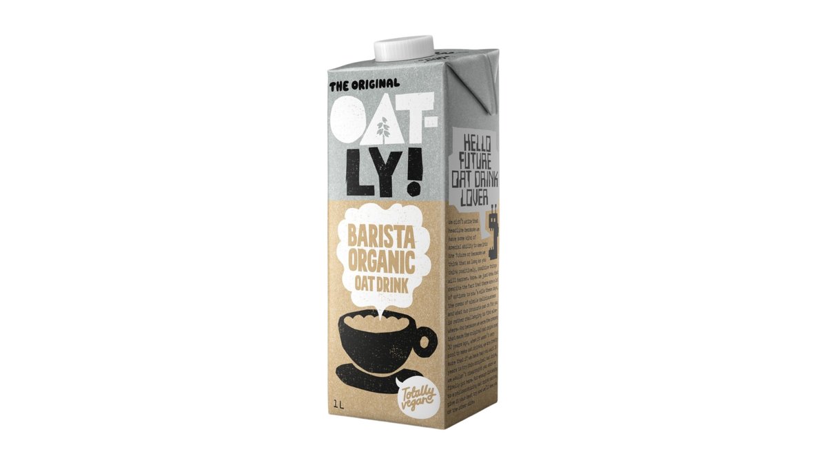 Oatly Barrista bio Ovsený nápoj s pridanými vitamínmi a minerálnymi látkami, 1 l
