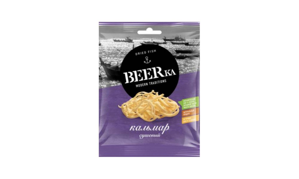 Кальмар BEERKA Сушеный 40г м/у