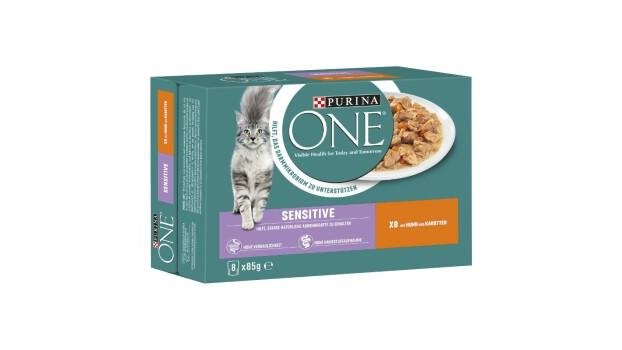 Purina ONE SENSITIVE Nassfutter Katze Adult zarte Stckchen in Sauce 8x85 g  | Fressnapf Berlin-Spandau XXL | Wolt