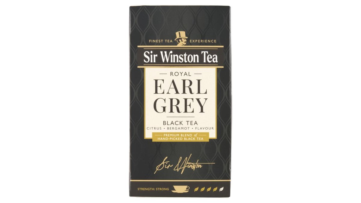 Sir Winston Tea Earl Grey černý čaj aromatizovaný s příchutí bergamotu 20 x 1,75g (35g)
