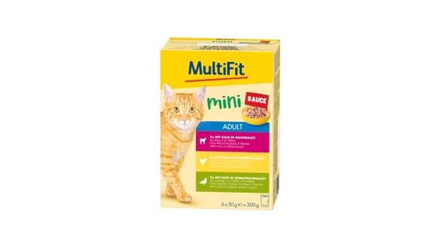 MultiFit Mini Nassfutter Katze Adult, Multipack Sauce Fleisch 6x50 g |  Fressnapf Hamburg-Farmsen XXL | Wolt