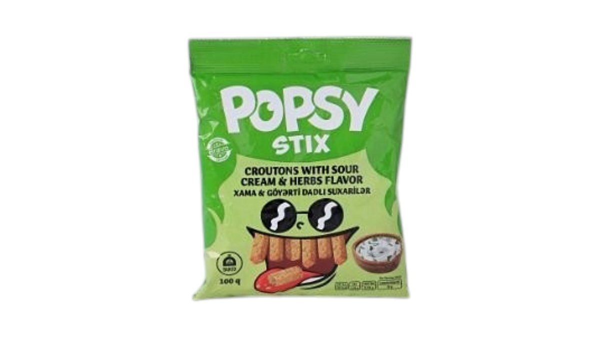 Popsy Stix Suxari Xama Göyərti 100 qr