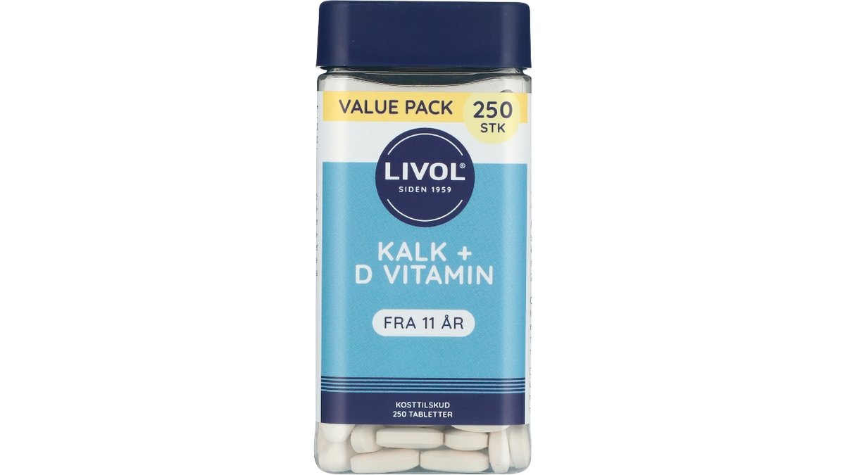 Livol kalk+D3 vitamin 324 g
