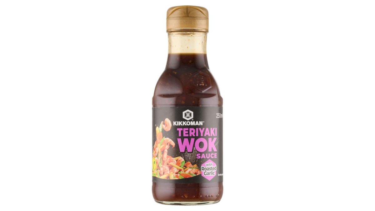 Kikkoman Teriyaki wok omáčka s pečeným cesnakom 250 ml