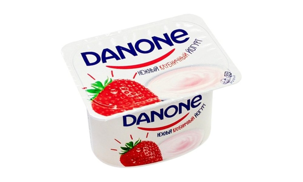 Продукт DANONE Йогуртный Клубника 100г
