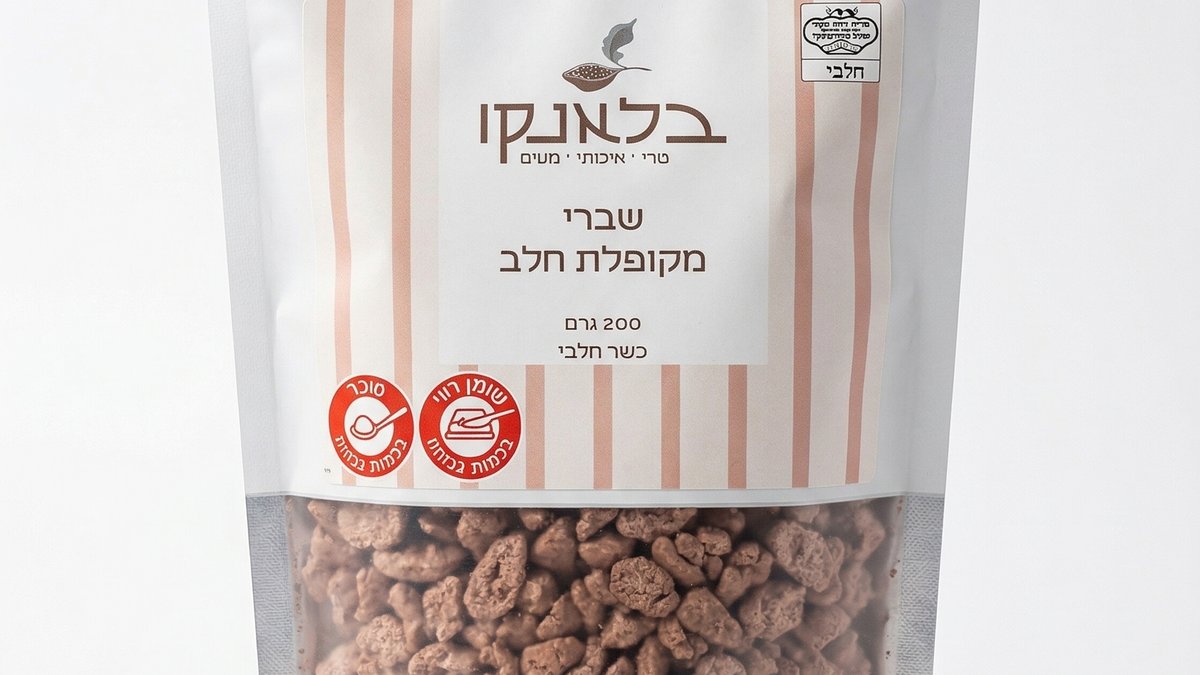 שברי שוקולד מקופלת חלב
