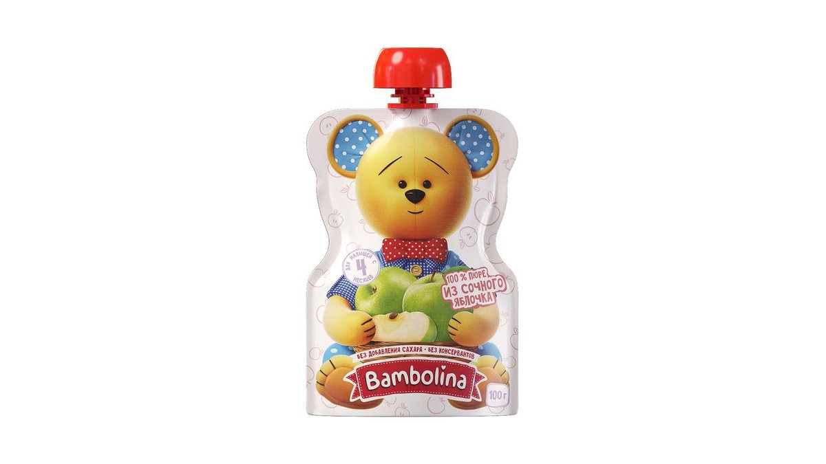 Пюре Bambolina спелое яблоко 100 г