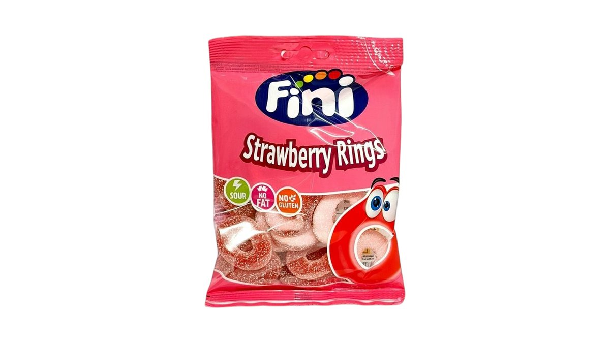 Fini Strawberry Rings 90g
