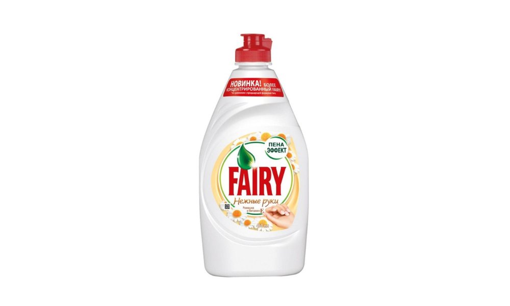 Средство для мытья посуды FAIRY нежные руки ромашка/витамин е 450 мл