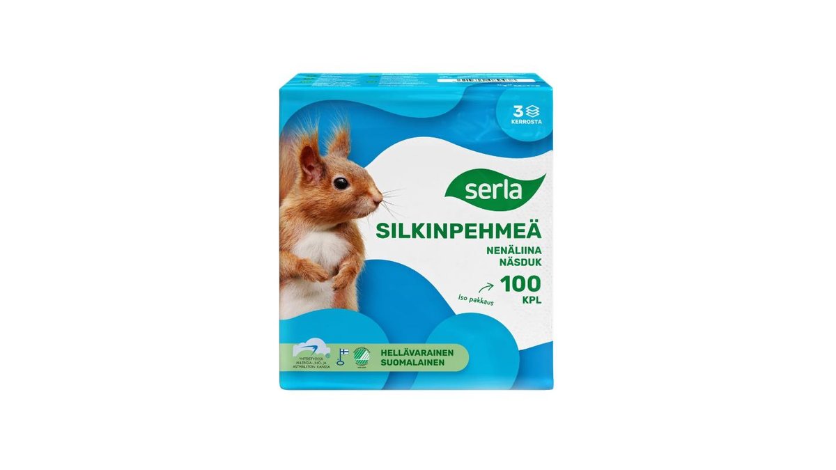 Serla Silkinpehmeä nenäliina 100kpl