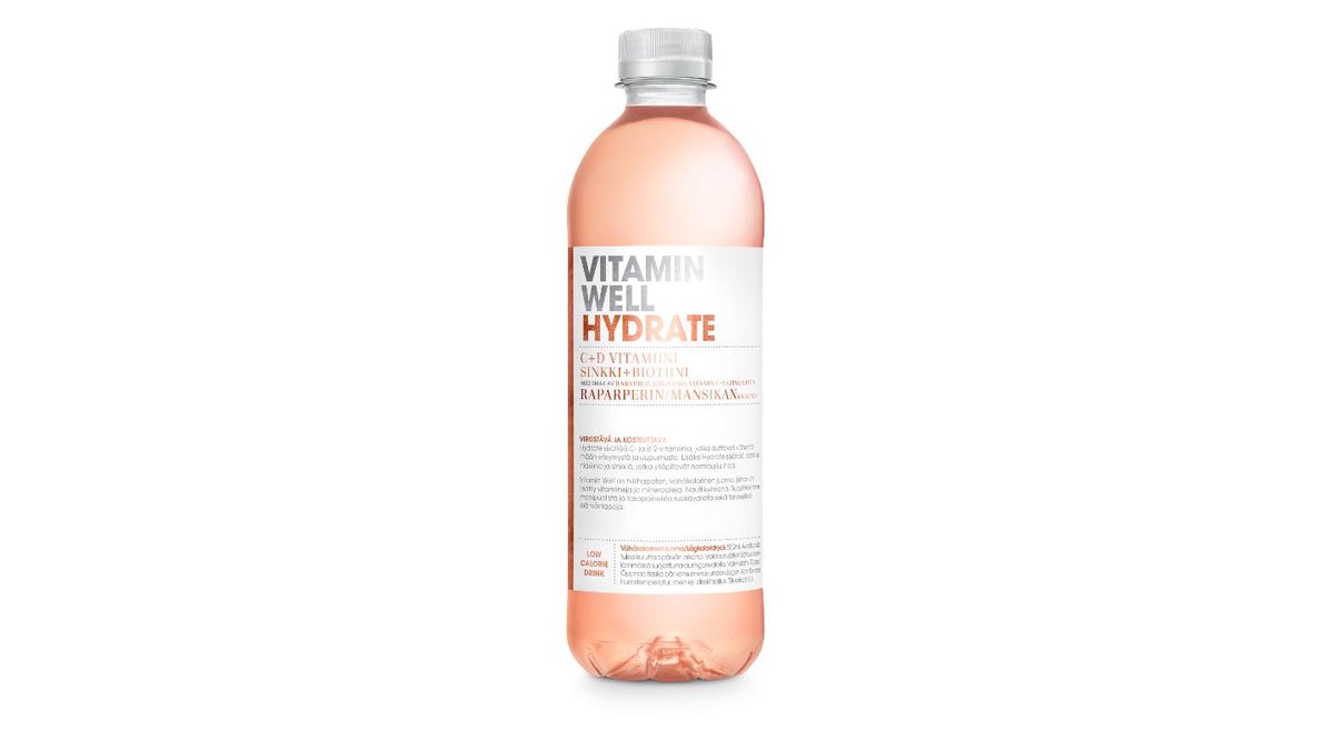 Vitamin Well Hydrate hyvinvointijuoma 500ml