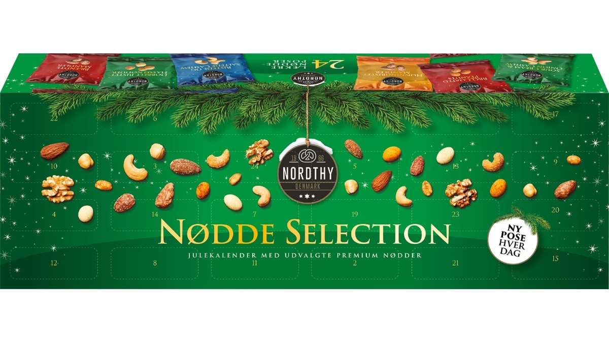 NORDTHY JULEKALENDER NØDDEMIX 480 g