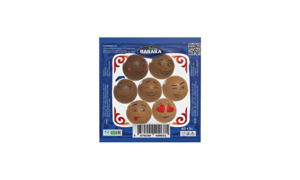 Курт BARAKA Premium Smiley молочный копченый 35г в/у