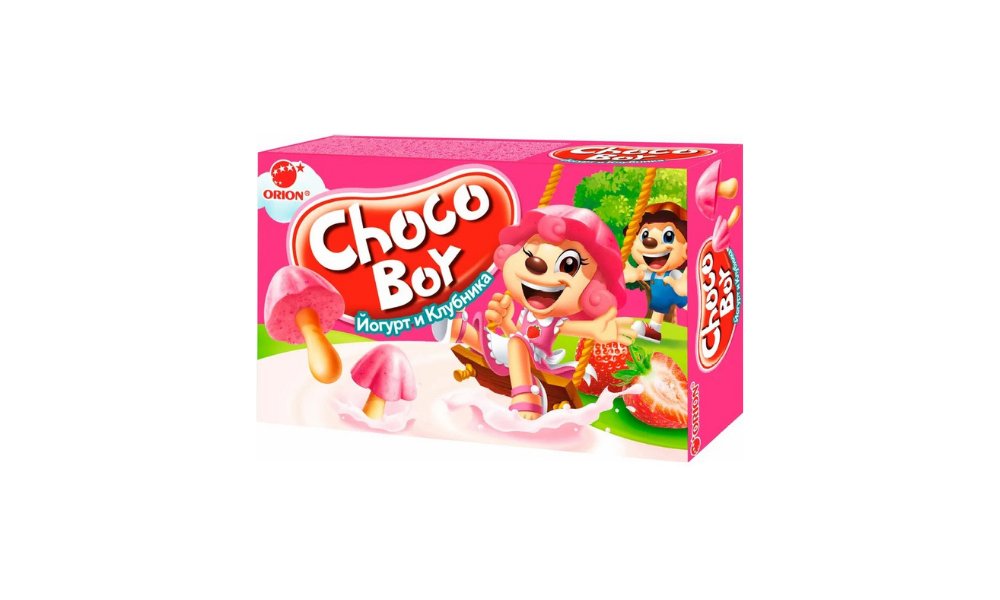 Печенье CHOCOBOY Yogurt Strawberry 45г