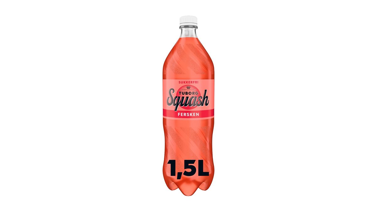 Tuborg Squash Fersken Sukkerfri 1,5 l