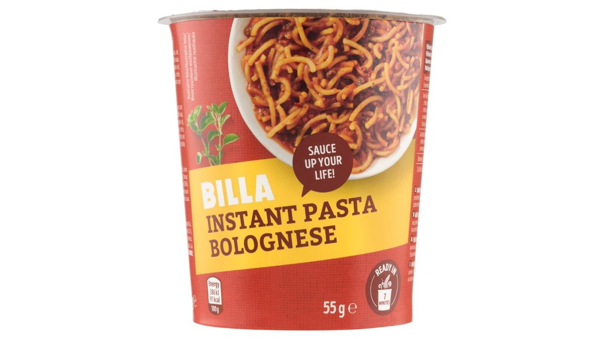 BILLA Těstoviny Bolognese 55g
