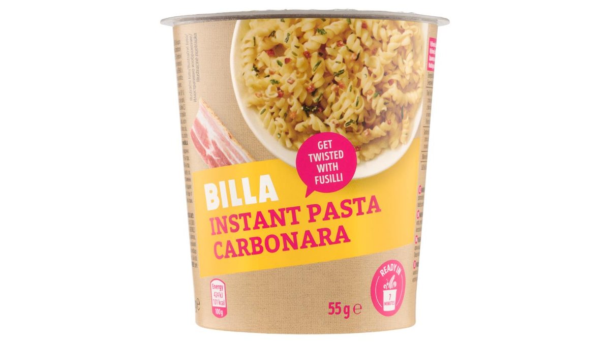 BILLA Těstoviny Carbonara 55g