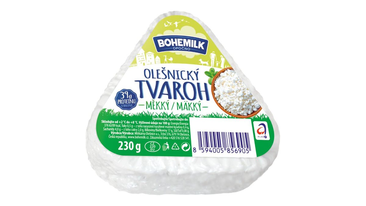 OLEŠNICKÝ TVAROH MĚKKÝ 230G