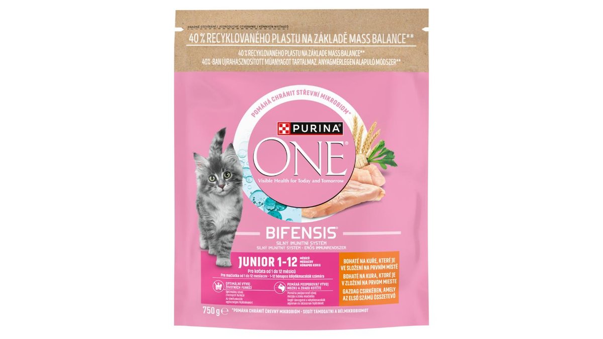 Purina ONE Bifensis Junior granule pro koťata kuře 750g