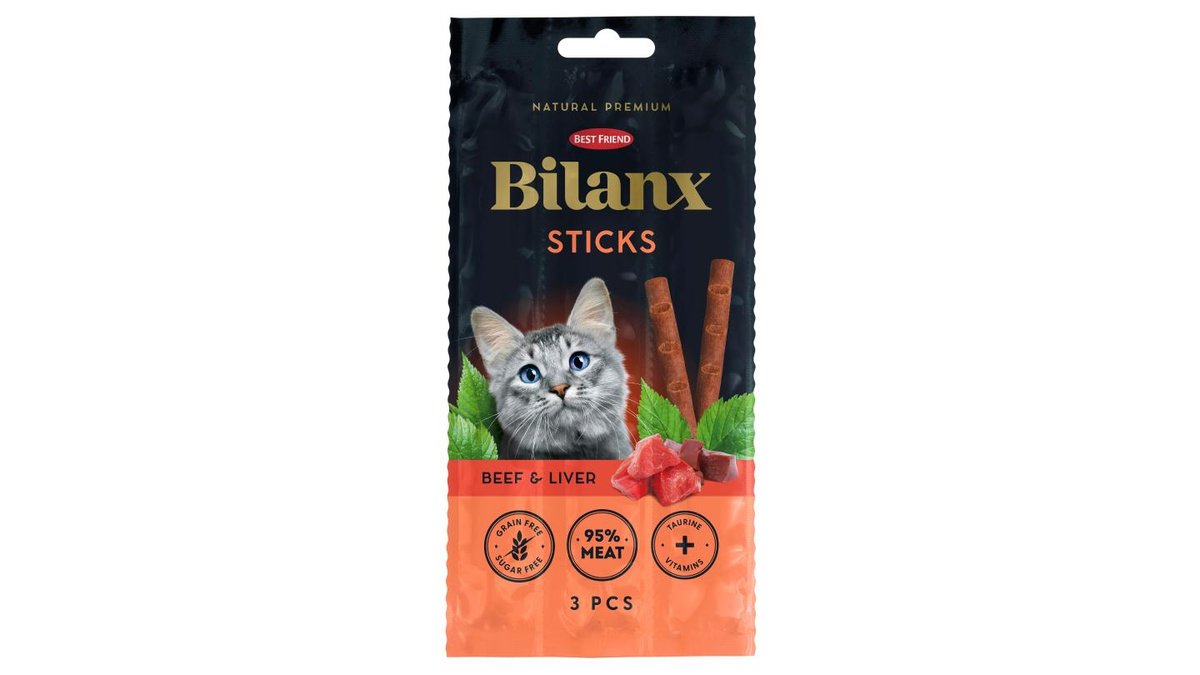 Bilanx Stix t. kat m. okse & lever, Best Friend 20 g