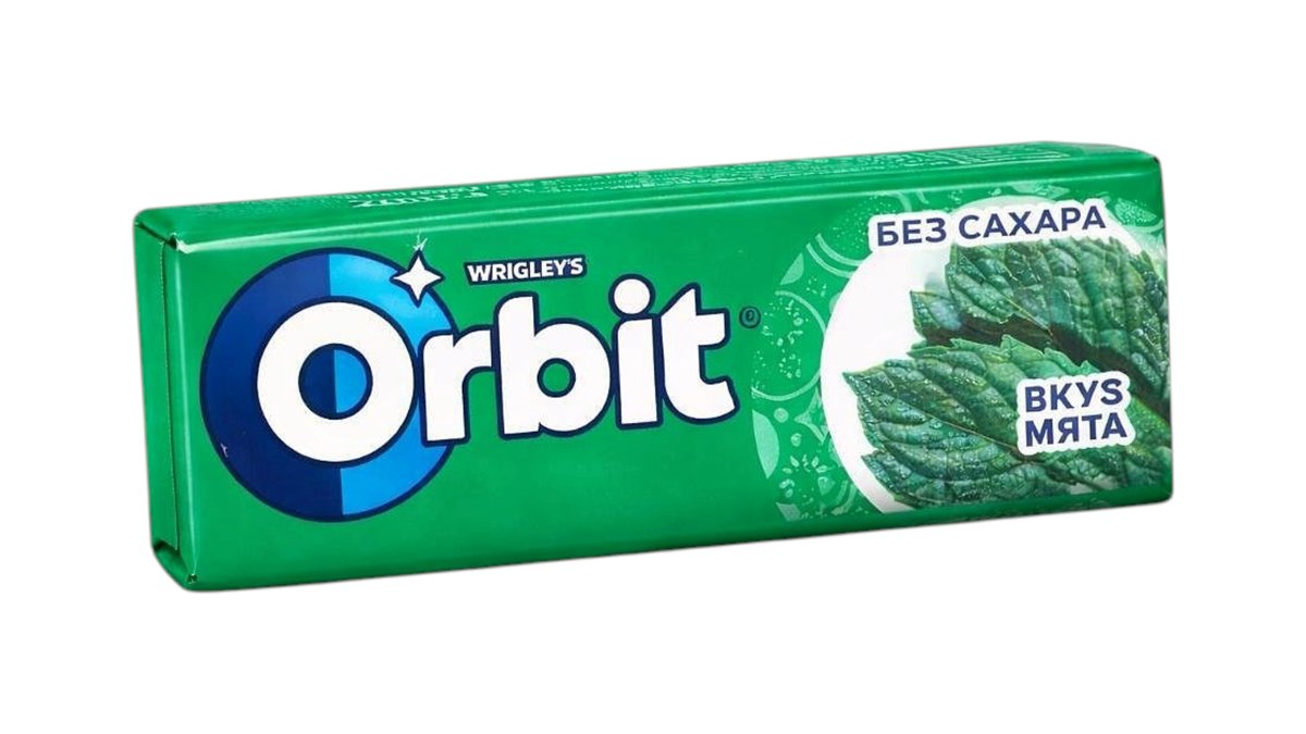 Резинка жевательная Orbit spearmint, 13,6 г