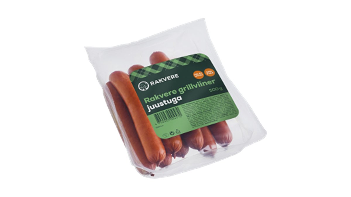 Grillviiner juustuga RAKVERE, 500g