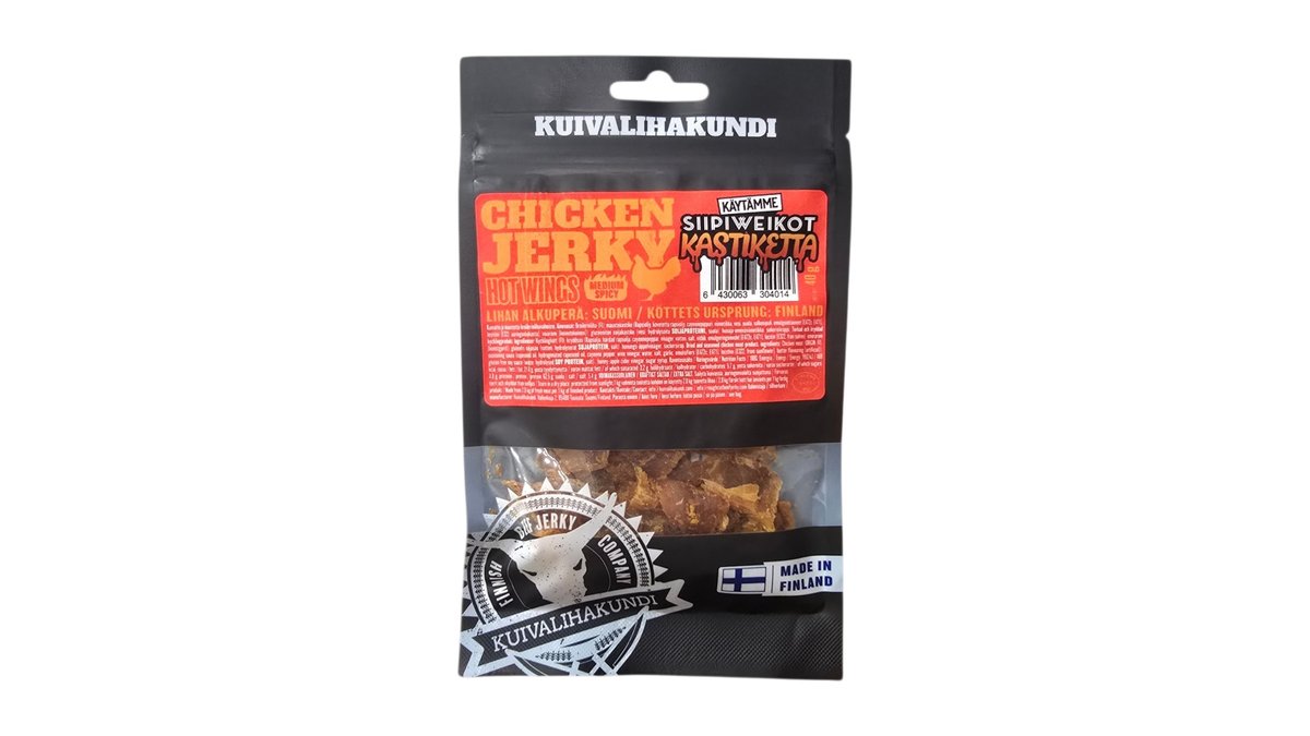 Kuivalihakundi Chicken Jerky Hot Wings 40g