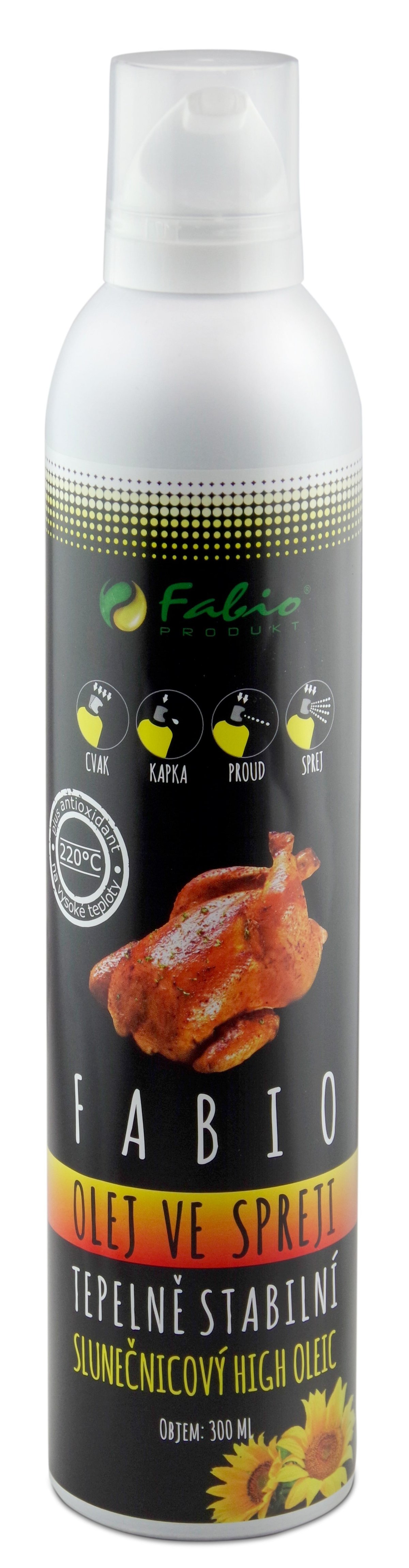 Fabio Sprej Slunečnicový olej stabilní 300 ml