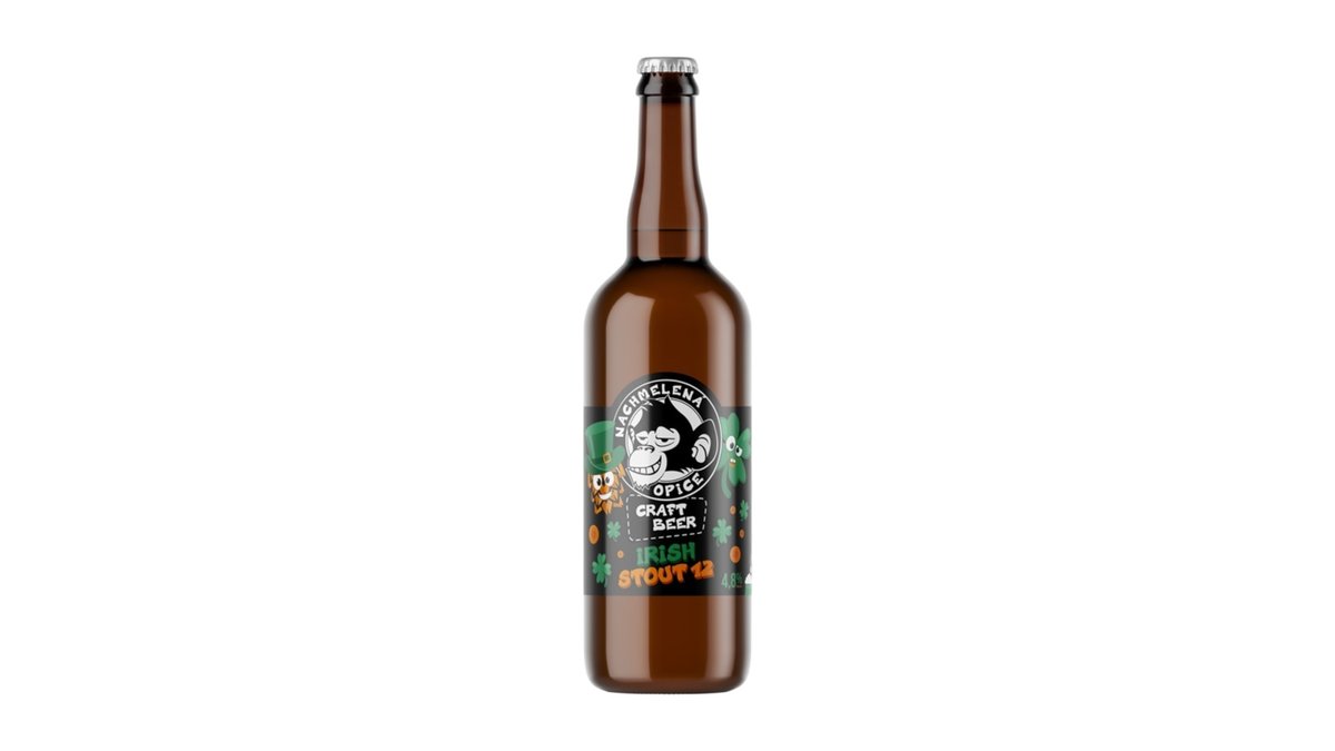 Nachmelená Opice Irish stout, 0,75 l