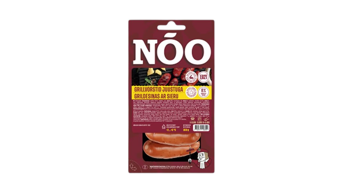 Grillvorstid juustuga Nõo 360g