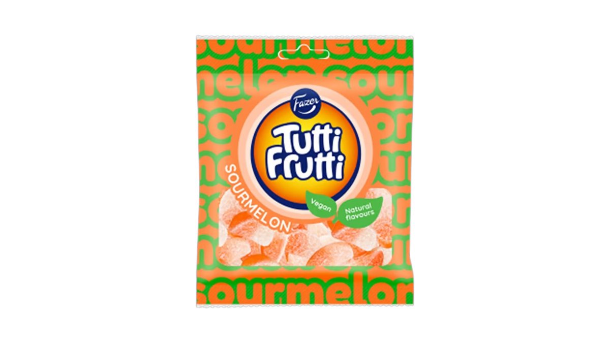 Kummikommid hapu melon Tutti Frutti 90g