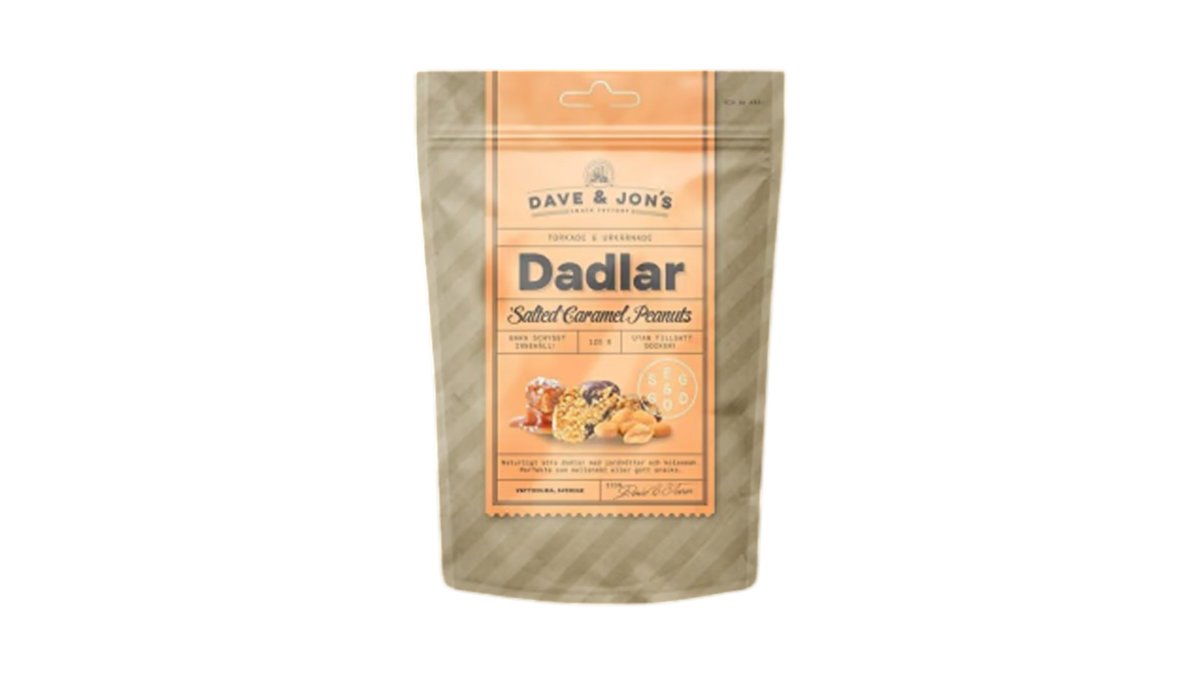 Dave&Jons datlid Salted Caramel Peanuts 125g