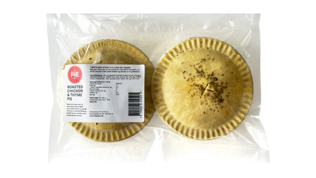 ❄️Tærte M. Ovnstegt Kylling & Timian, The Pie Co.